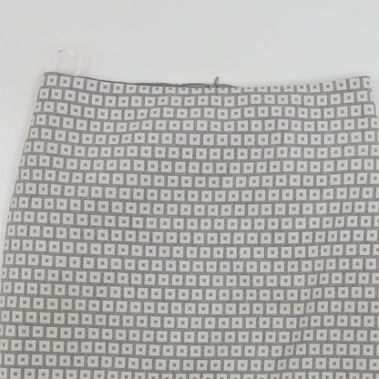 Marks and Spencer  Womens Grey Geometric  Bandage Skirt Size 12