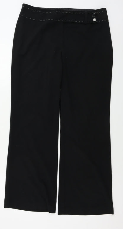 Womens UK Size 14 Marks and Spencer Regular Fit  Black Trousers