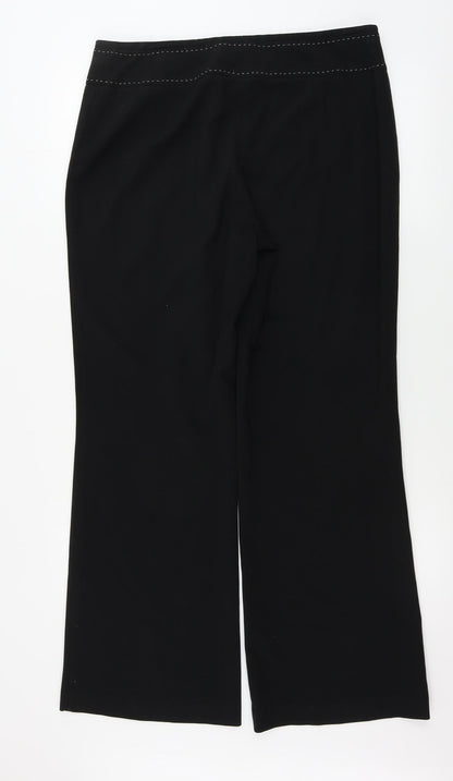 Womens UK Size 14 Marks and Spencer Regular Fit  Black Trousers