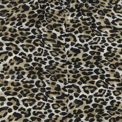 Primark  Womens Beige Animal Print  Basic Blouse Size 10