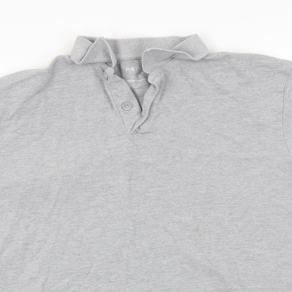 Primark Mens Grey    Polo Size L