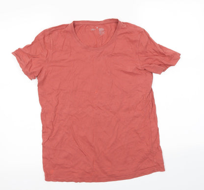 Womens UK Size M Preworn Red Basic T-Shirt