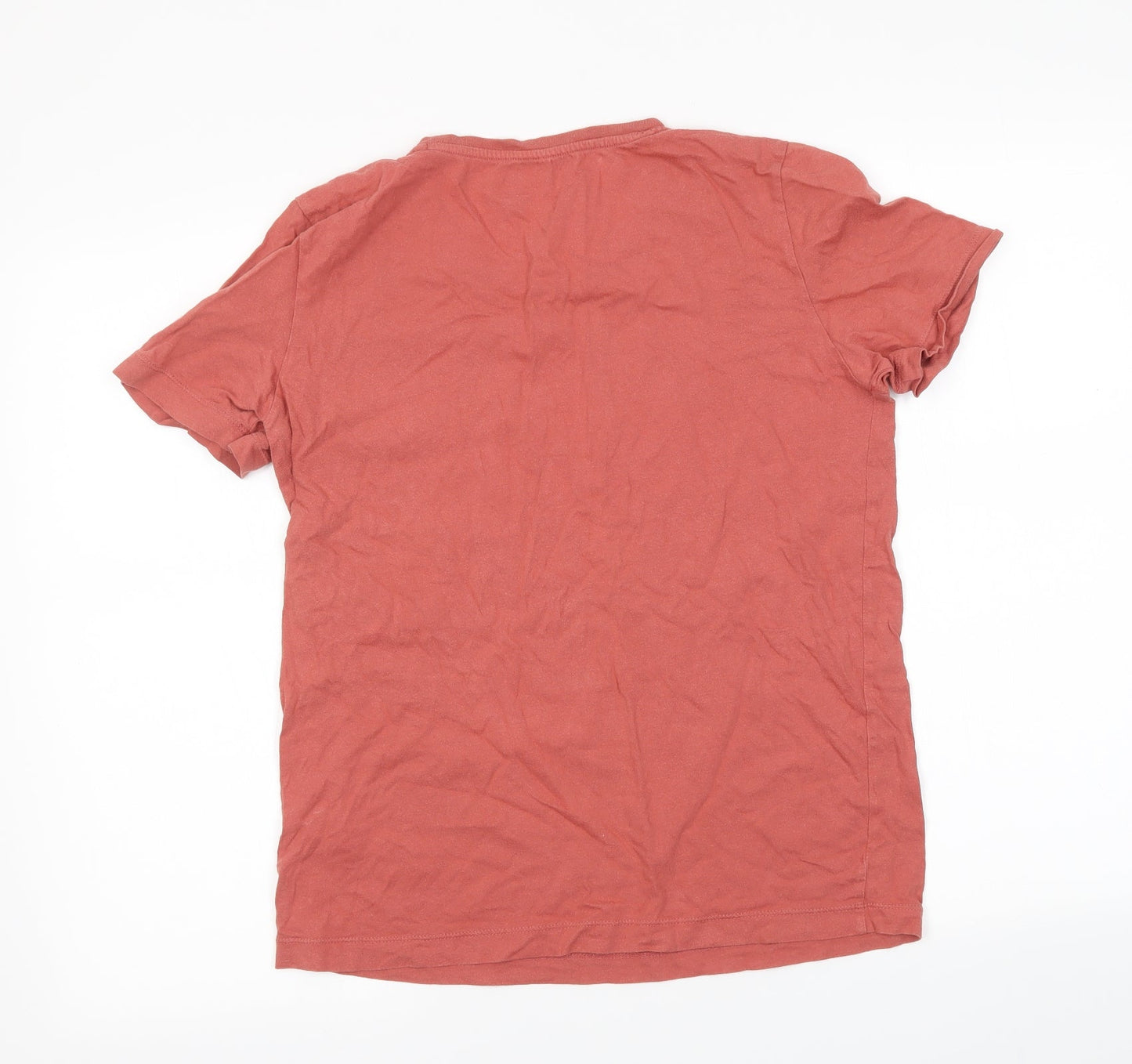 Womens UK Size M Preworn Red Basic T-Shirt