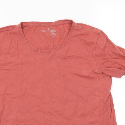 Womens UK Size M Preworn Red Basic T-Shirt