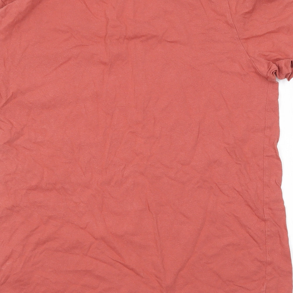 Womens UK Size M Preworn Red Basic T-Shirt