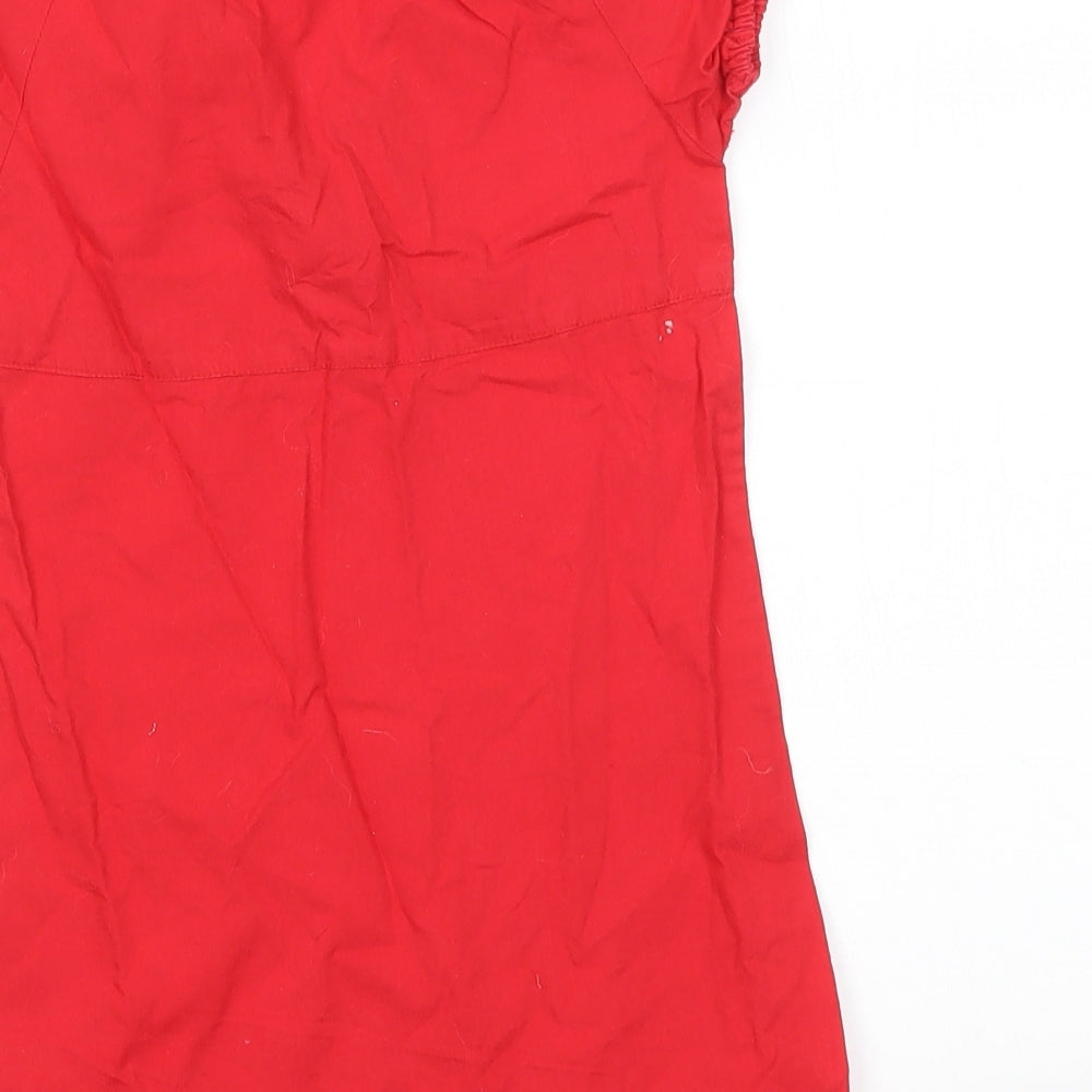 George Girls Red   T-Shirt Dress  Size 2-3 Years