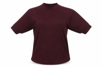 Womens UK Size 8 Atmosphere Purple Basic T-Shirt