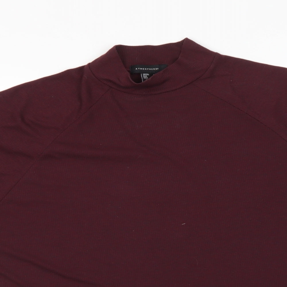 Atmosphere Womens Purple   Basic T-Shirt Size 8