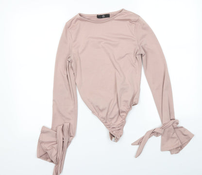 Womens UK Size 8 Missguided Pink Basic Blouse