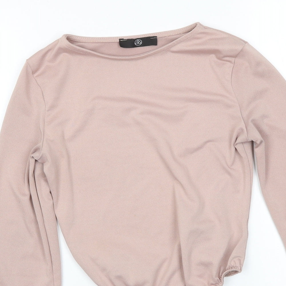 Womens UK Size 8 Missguided Pink Basic Blouse