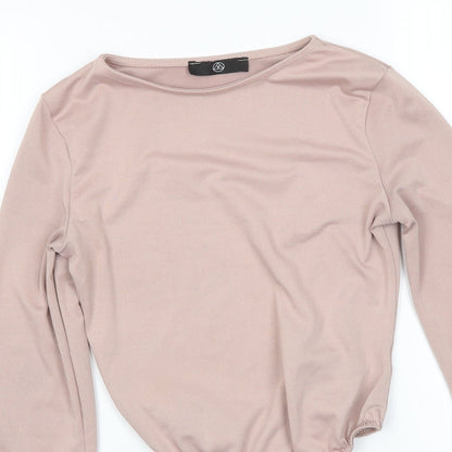 Womens UK Size 8 Missguided Pink Basic Blouse