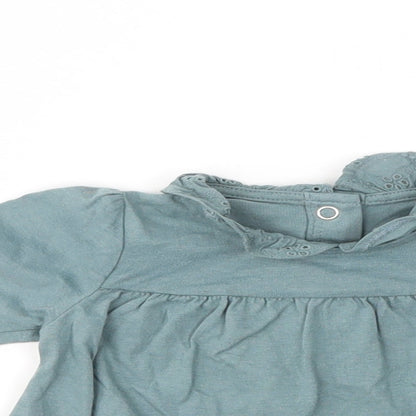 TU Girls Green   Basic T-Shirt Size 3-6 Months
