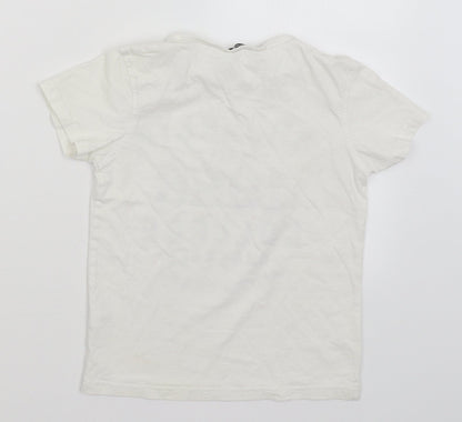 George Boys White   Basic T-Shirt Size 8-9 Years