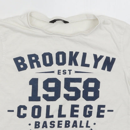 George Boys White   Basic T-Shirt Size 8-9 Years