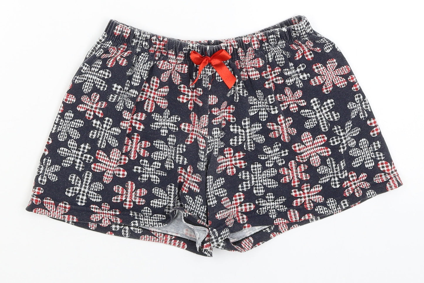 Wonder Womens Blue Floral  Hot Pants Shorts Size S