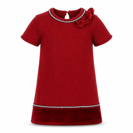 Miss Mona Mouse Girls Red   Jumper Dress  Size 3-4 Years