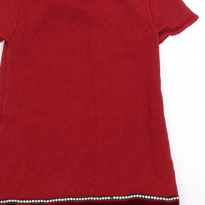 Miss Mona Mouse Girls Red   Jumper Dress  Size 3-4 Years