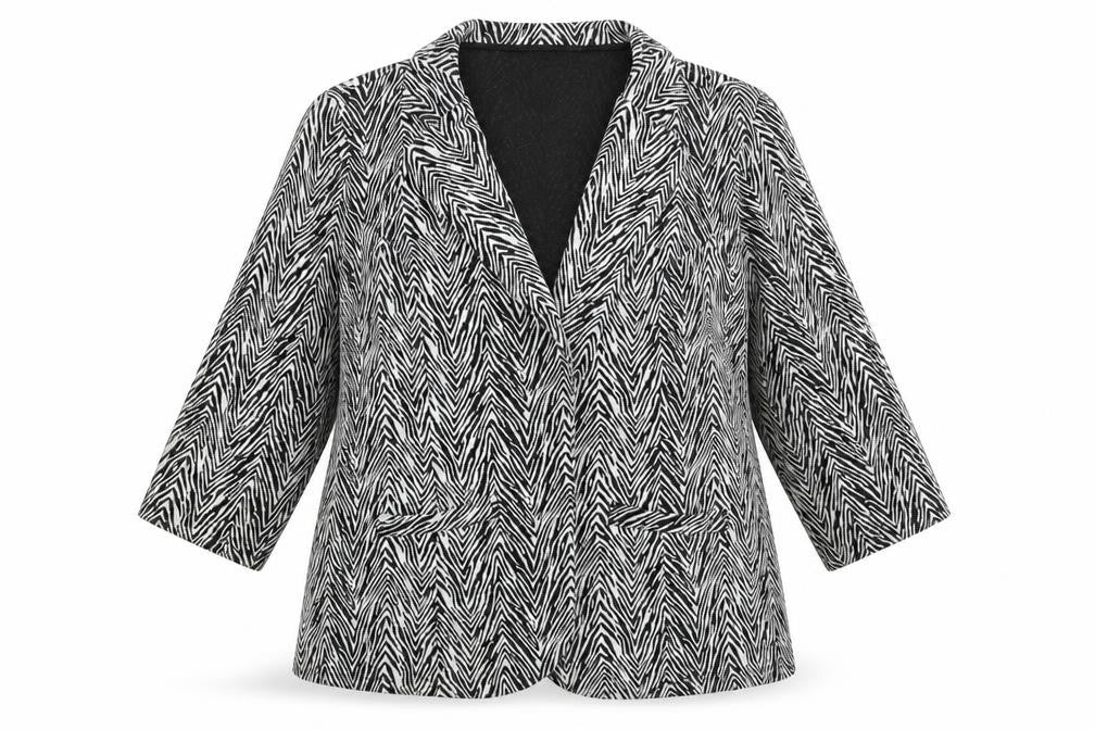 Womens UK Size 20 Papaya Regular Black Blazer
