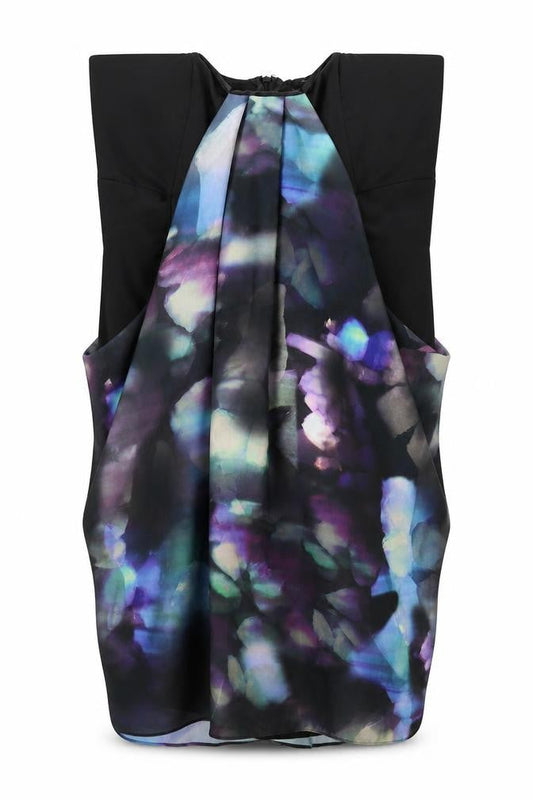Front view of Full Circle women’s black bodycon, size UK 14