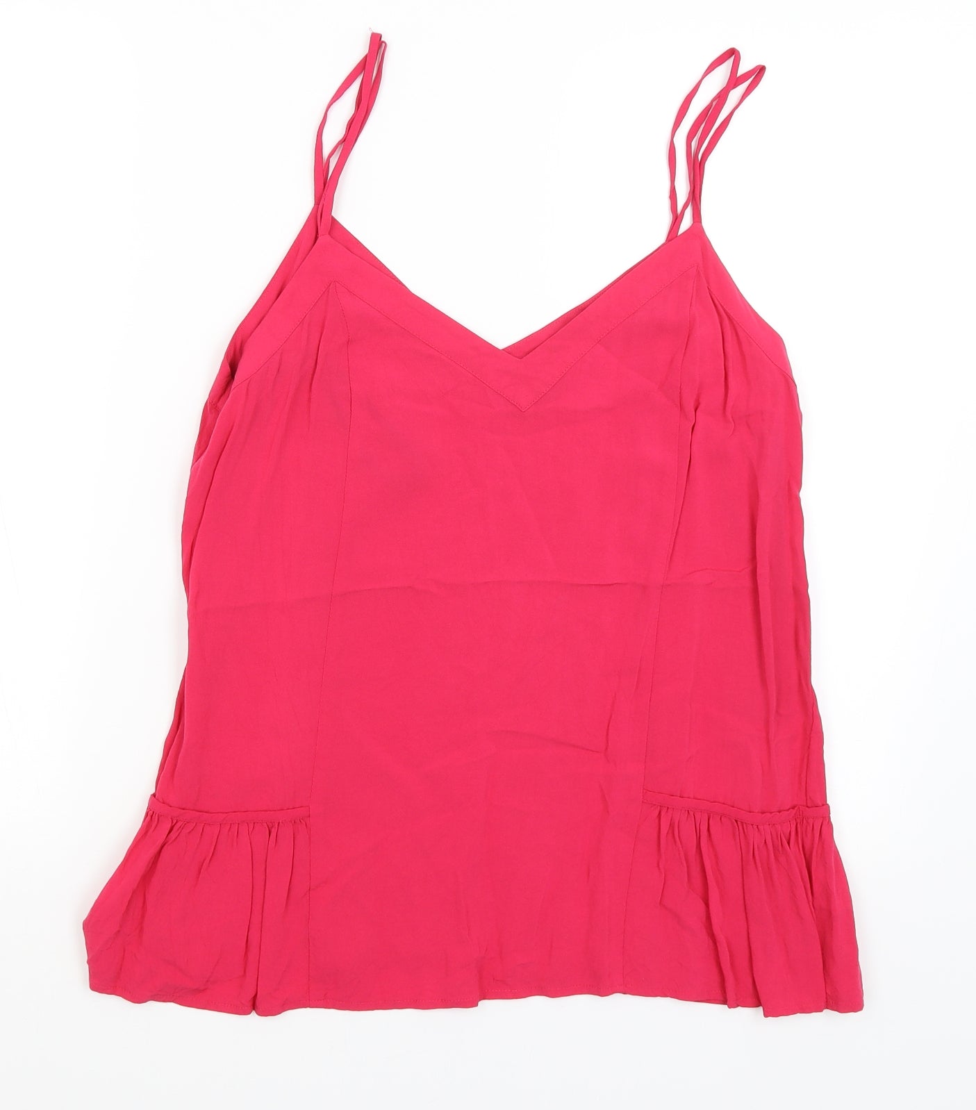 Womens UK Size 14 Warehouse Pink Basic Tank