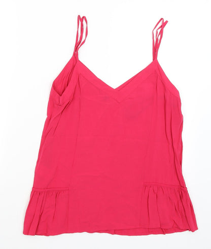 Womens UK Size 14 Warehouse Pink Basic Tank