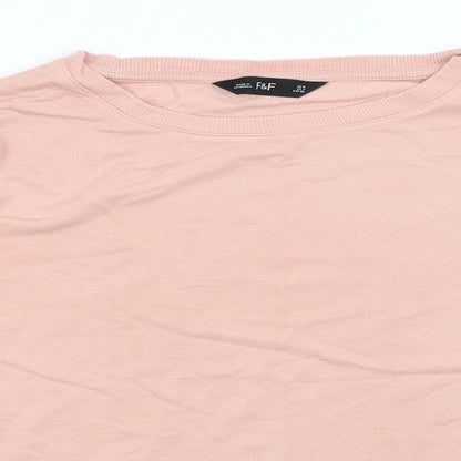 F&F Womens Pink   Pullover Jumper Size 8