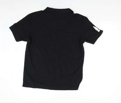 Gildan Mens Black    Polo Size L  - Coca-Cola