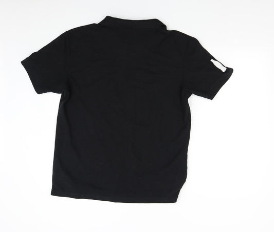 Gildan Mens Black    Polo Size L  - Coca-Cola