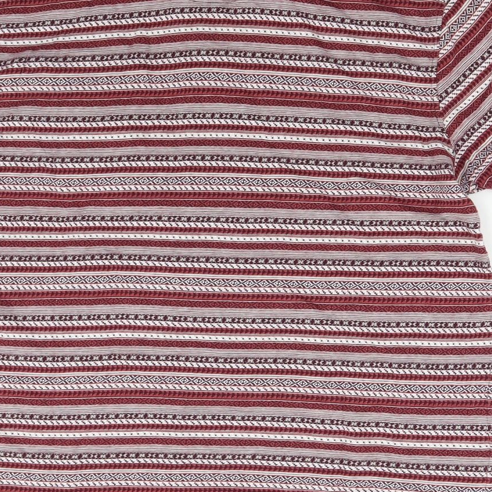 Sandstone & Co Mens Red Striped   Polo Size M