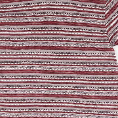 Sandstone & Co Mens Red Striped   Polo Size M