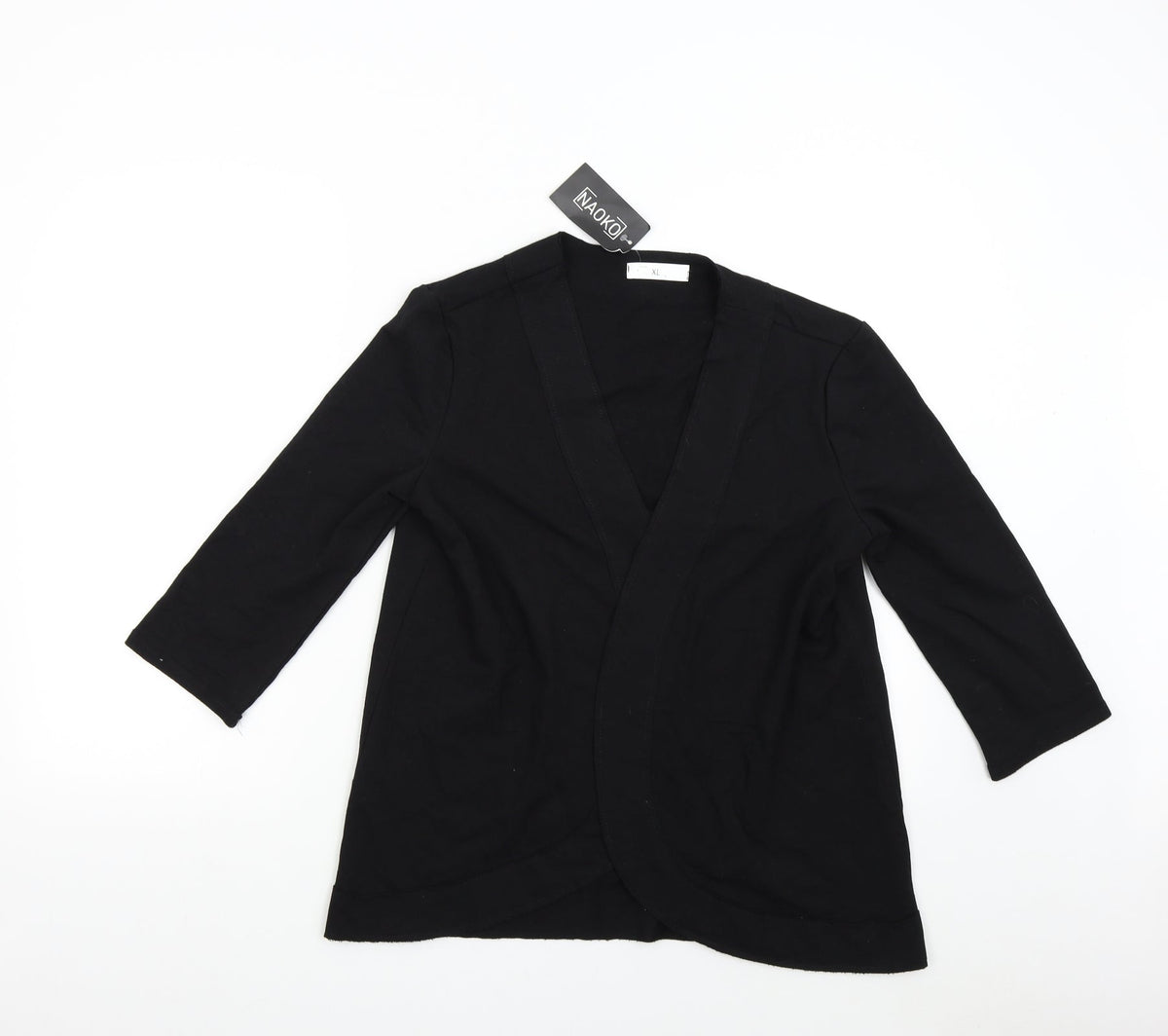 Additional front view of Noko women’s black jacket, size XL