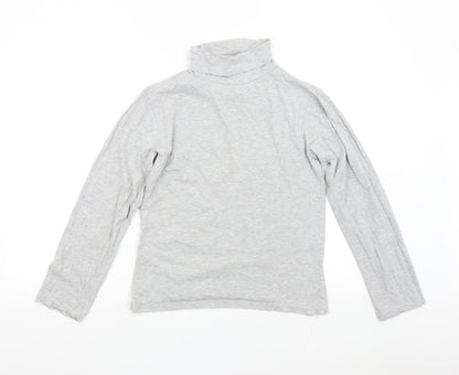 Additional front view of Up Fashion women’s grey basic t-shirt, size XL