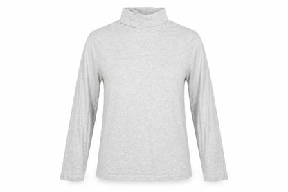 Front view of Up Fashion women’s grey basic t-shirt, size XL