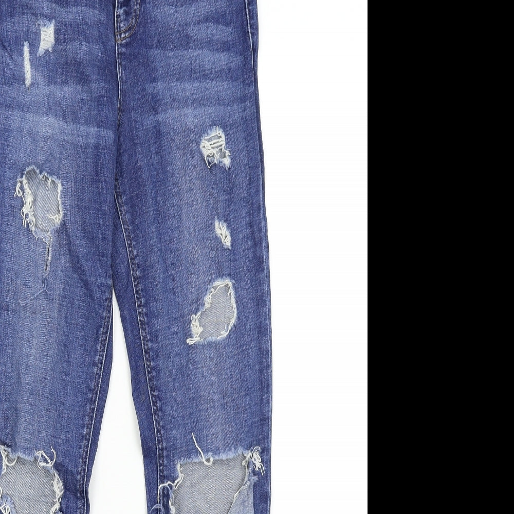Topshop Womens Blue  Denim Skinny Jeans Size 26 L32 in
