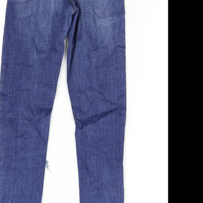 Topshop Womens Blue  Denim Skinny Jeans Size 26 L32 in