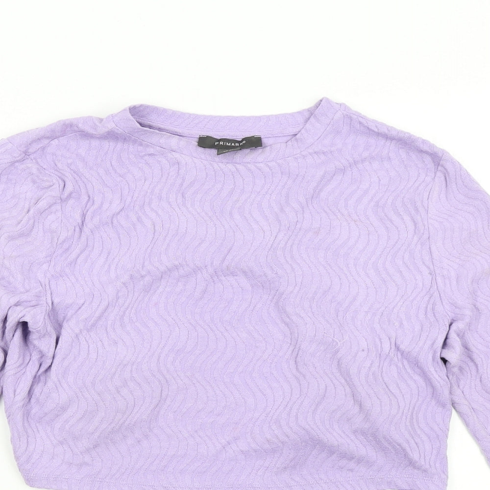 Primark Womens Purple   Pullover Jumper Size L