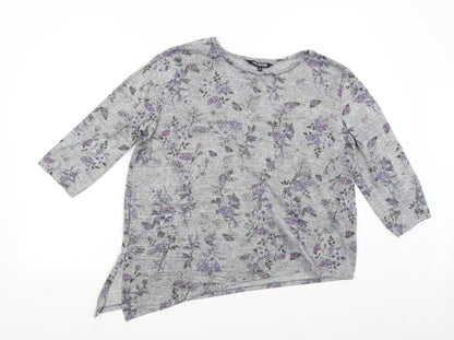 Womens UK Size 16 Debenhams Grey Pullover Jumper