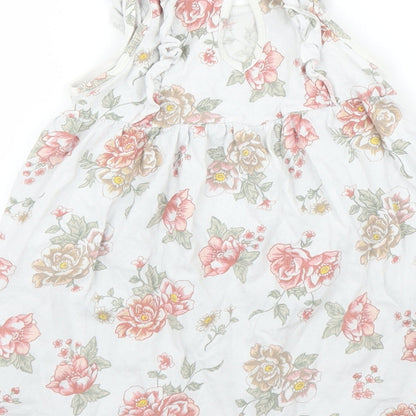 H&M Girls Grey Floral  A-Line  Size 18-24 Months