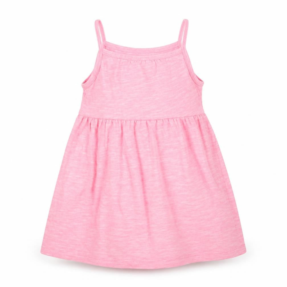 Front view of H&M girls’ pink a-line, size 18-24, months