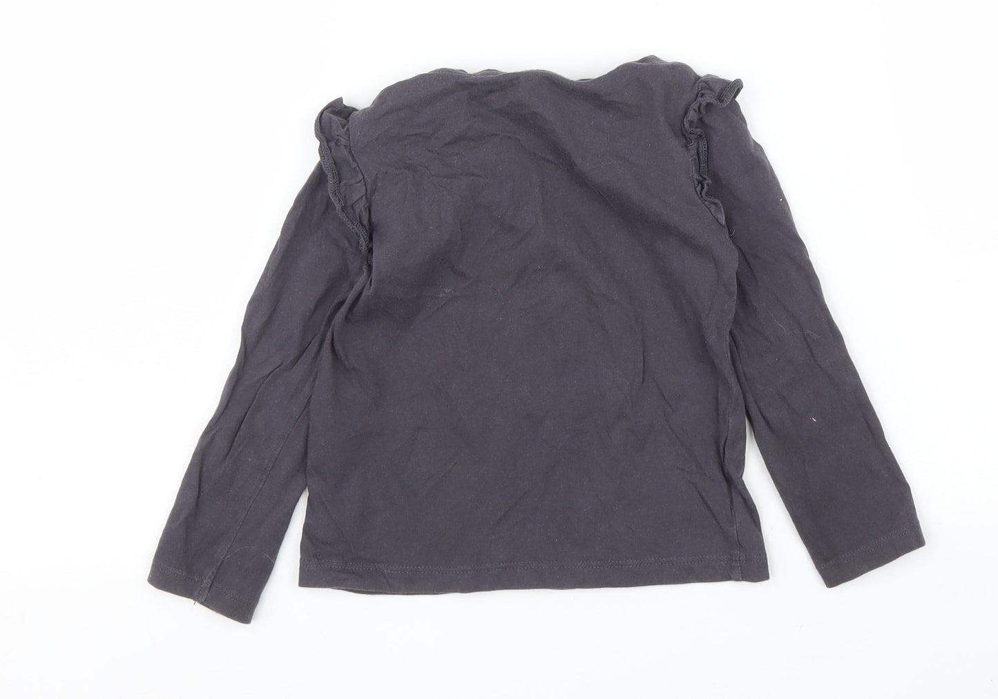 F&F Girls Grey   Basic T-Shirt Size 12-18 Months