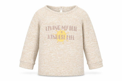 Front view of George girls’ beige jumper, size 2, years