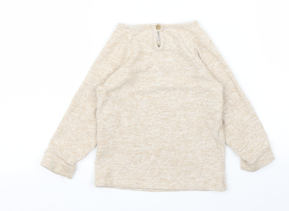 Back view of George girls’ beige jumper, size 2, years