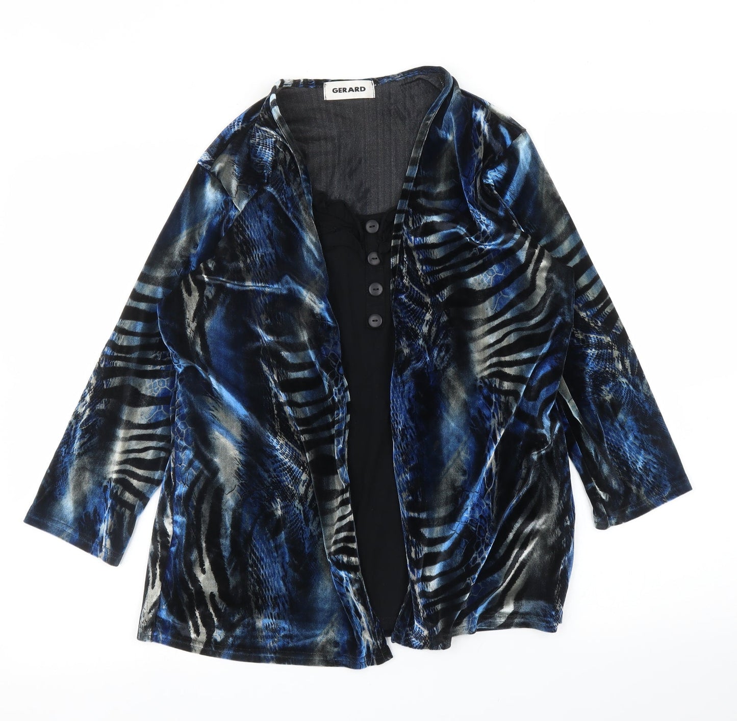 Womens UK Size 14 Gerard Blue Basic Blouse