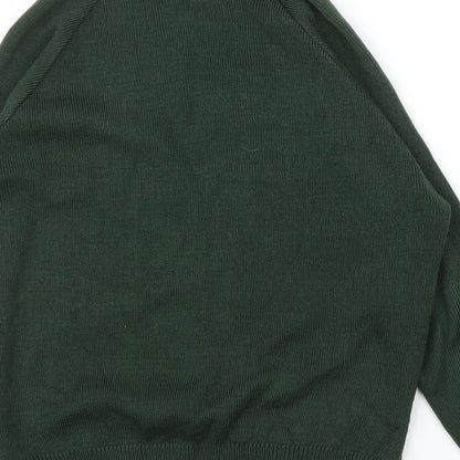 Rowlinson Courtelle Girls Green   Cardigan Jumper Size 10 Years