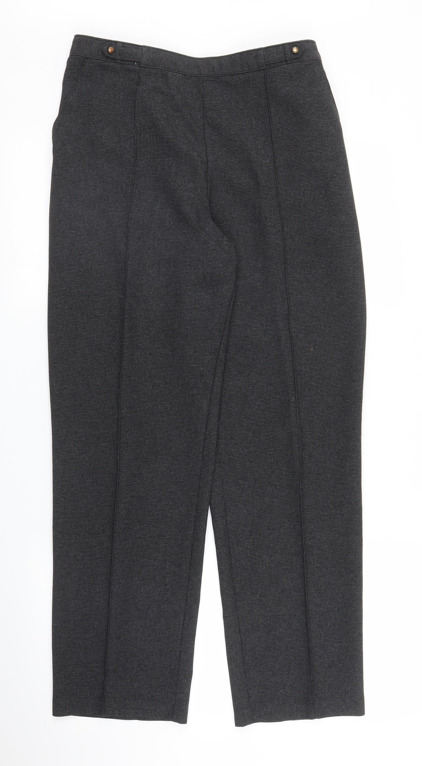 Womens UK Size M Preworn Regular Fit  Grey Trousers
