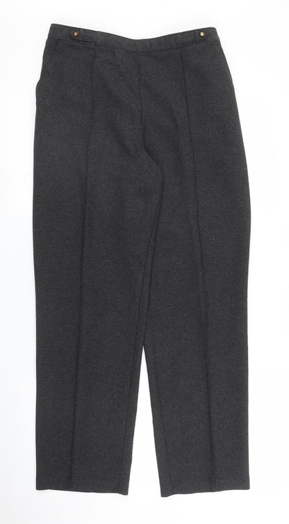 Womens UK Size M Preworn Regular Fit  Grey Trousers