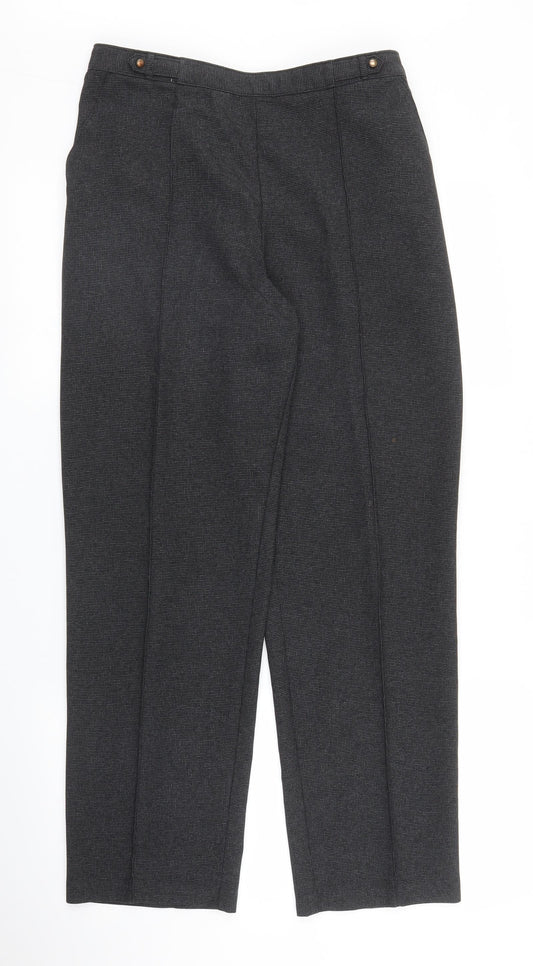 Womens UK Size M Preworn Regular Fit  Grey Trousers