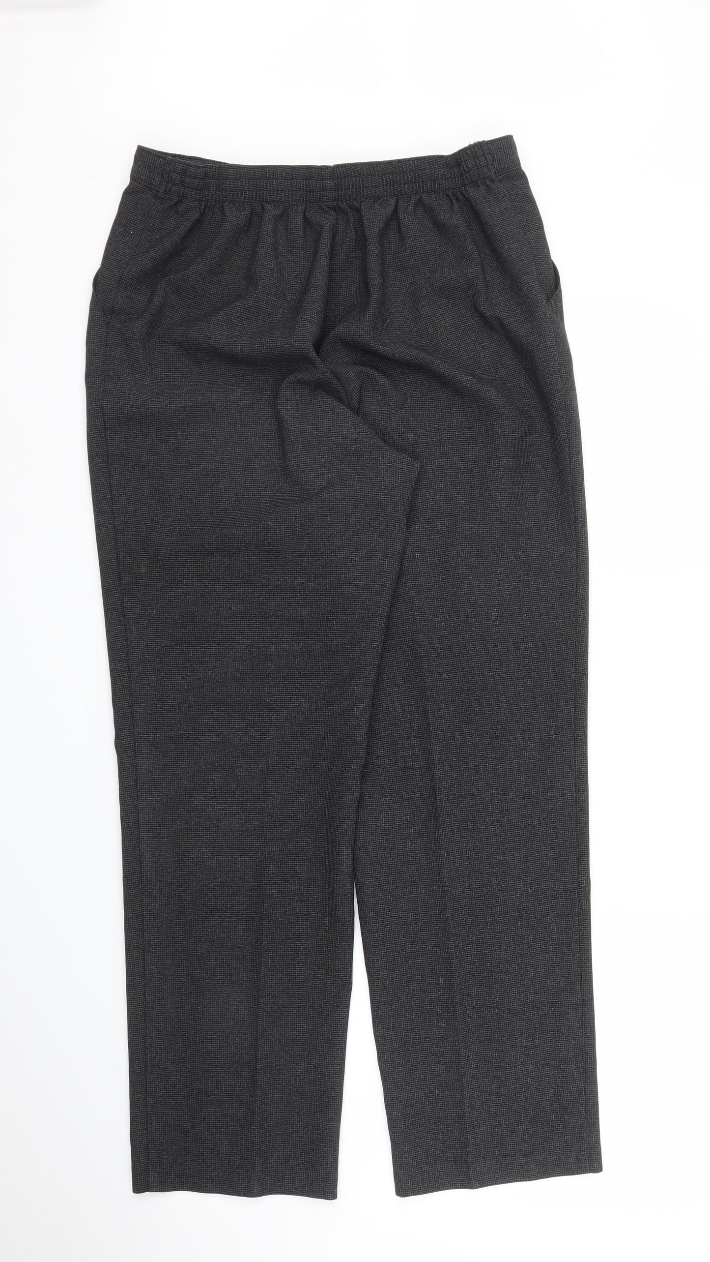 Womens UK Size M Preworn Regular Fit  Grey Trousers