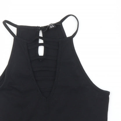 Womens UK Size 8 Select Black Camisole Blouse