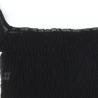 Womens UK Size 6 River Island Black Basic Blouse